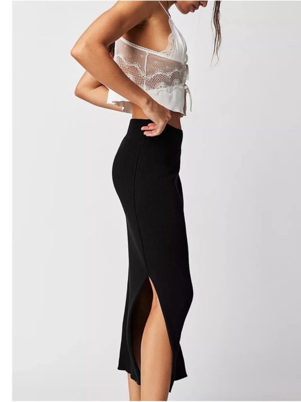 Free People Golden Hour Midi Skirt Size M